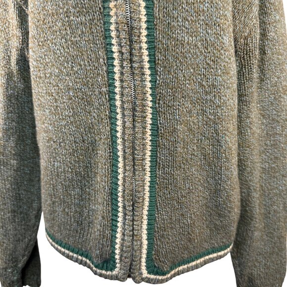 Vintage Indian Brand Size Large Wool & Mohair Womens Cardigan Sweater With Zippe - Picture 4 of 9